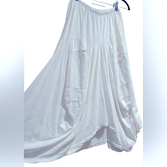Tempo Paris Cotton Skirt in White, Size S - Picture 4 of 6